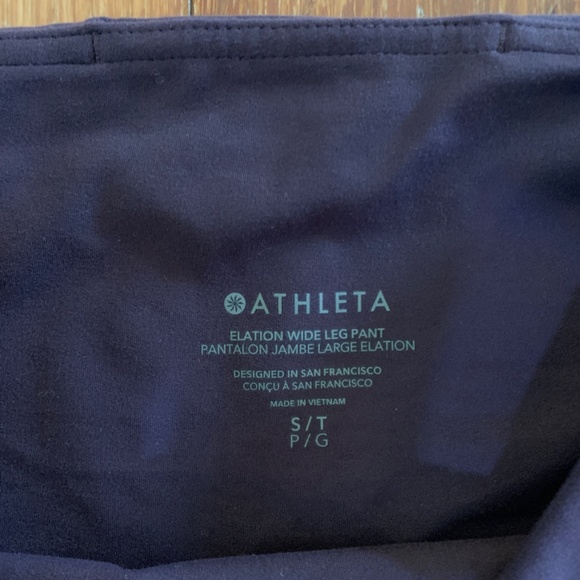Athleta Elation Wide Leg Deep Crocus Purple Small Tall - Picture 4 of 4
